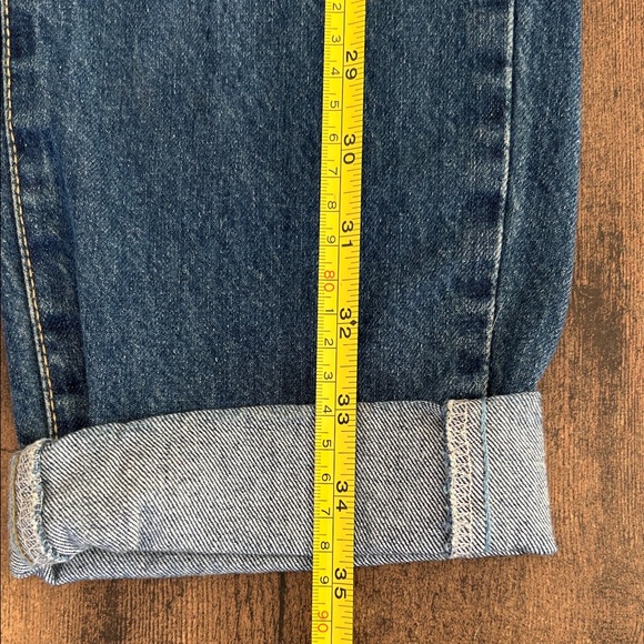 Parisian Works Women's Distressed Boyfriend Jeans in Blue - Picture 5 of 8